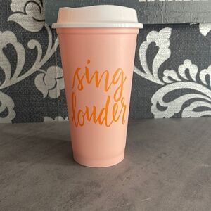 🍍2013 Starbucks sing louder reusable cup